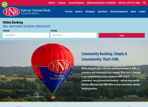 How epnb.com looks like on a tablet such as an iPad.