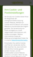How eprimo.de looks like on a mobile device such as an iPhone.