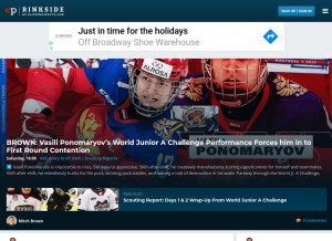How eprinkside.com looks like on a tablet such as an iPad.
