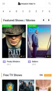 How eprojectfreetv.com looks like on a mobile device such as an iPhone.