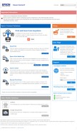 How epsonconnect.com looks like on a mobile device such as an iPhone.