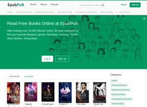 How epub.pub looks like on a tablet such as an iPad.