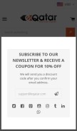 How eqatar.com looks like on a mobile device such as an iPhone.