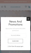 How equilibriumfurnishings.com looks like on a mobile device such as an iPhone.