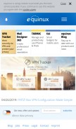 How equinux.com looks like on a mobile device such as an iPhone.