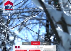 How erafrance.com looks like on a tablet such as an iPad.