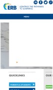 How erblearn.org looks like on a mobile device such as an iPhone.
