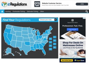 How eregulations.com looks like on a tablet such as an iPad.
