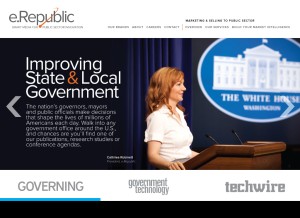 How erepublic.com looks like on a tablet such as an iPad.