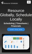 How eresourcescheduler.com looks like on a mobile device such as an iPhone.