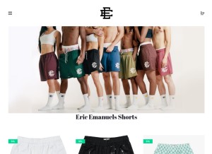 How ericemanuels.co looks like on a tablet such as an iPad.
