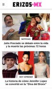 How erizos.mx looks like on a mobile device such as an iPhone.