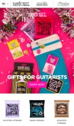 How ernieball.com looks like on a mobile device such as an iPhone.