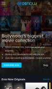 How erosnow.com looks like on a mobile device such as an iPhone.