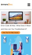 How errorsdoc.com looks like on a mobile device such as an iPhone.