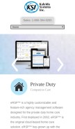 How ersp.biz looks like on a mobile device such as an iPhone.