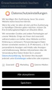 How erwachsenenhotels-buchen.de looks like on a mobile device such as an iPhone.