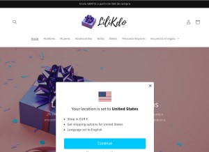 How es.lilikdo.com looks like on a tablet such as an iPad.