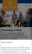 How esc.edu looks like on a mobile device such as an iPhone.