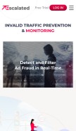 How escalated.io looks like on a mobile device such as an iPhone.