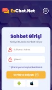 How eschat.net looks like on a mobile device such as an iPhone.