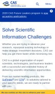 How escience.org looks like on a mobile device such as an iPhone.