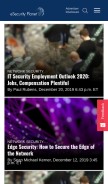 How esecurityplanet.com looks like on a mobile device such as an iPhone.