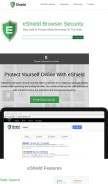 How eshield.com looks like on a mobile device such as an iPhone.