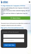 How esigngenie.com looks like on a mobile device such as an iPhone.