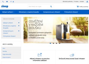 How esinop.cz looks like on a tablet such as an iPad.