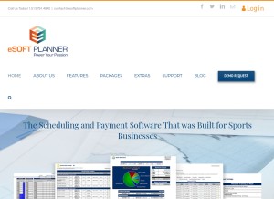 How esoftplanner.com looks like on a tablet such as an iPad.