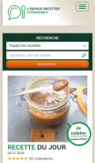 How espace-recettes.fr looks like on a mobile device such as an iPhone.