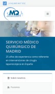 How especialistasencirugia.com looks like on a mobile device such as an iPhone.