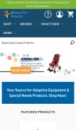 How especialneeds.com looks like on a mobile device such as an iPhone.