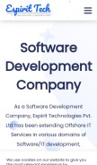 How espirittech.com looks like on a mobile device such as an iPhone.
