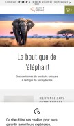 How esprit-elephant.com looks like on a mobile device such as an iPhone.