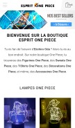 How esprit-onepiece.com looks like on a mobile device such as an iPhone.