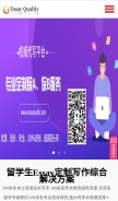How essayquality.com looks like on a mobile device such as an iPhone.