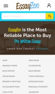 How essayzoo.org looks like on a mobile device such as an iPhone.
