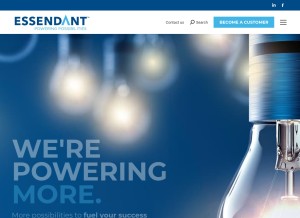 How essendant.com looks like on a tablet such as an iPad.