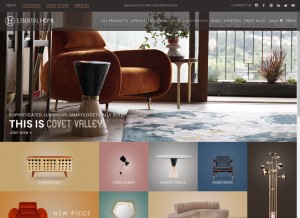 How essentialhome.eu looks like on a tablet such as an iPad.