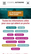 How essentiel-autonomie.com looks like on a mobile device such as an iPhone.