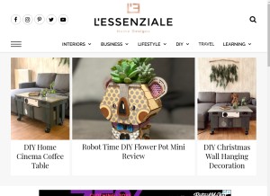 How essenziale-hd.com looks like on a tablet such as an iPad.