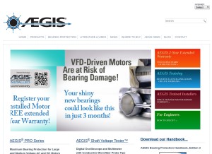 How est-aegis.com looks like on a tablet such as an iPad.