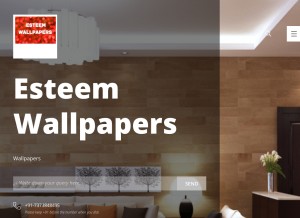 How esteemwallpapers.com looks like on a tablet such as an iPad.