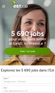 How estjob.com looks like on a mobile device such as an iPhone.