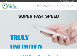 How estointernet.in looks like on a tablet such as an iPad.