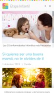 How etapainfantil.com looks like on a mobile device such as an iPhone.