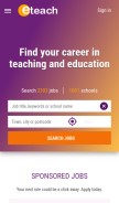 How eteach.com looks like on a mobile device such as an iPhone.