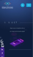 How etelligens.com looks like on a mobile device such as an iPhone.